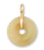Yellow Jadeite Jade Pi Disc 14K Yellow Gold Pendant | UPC #400061